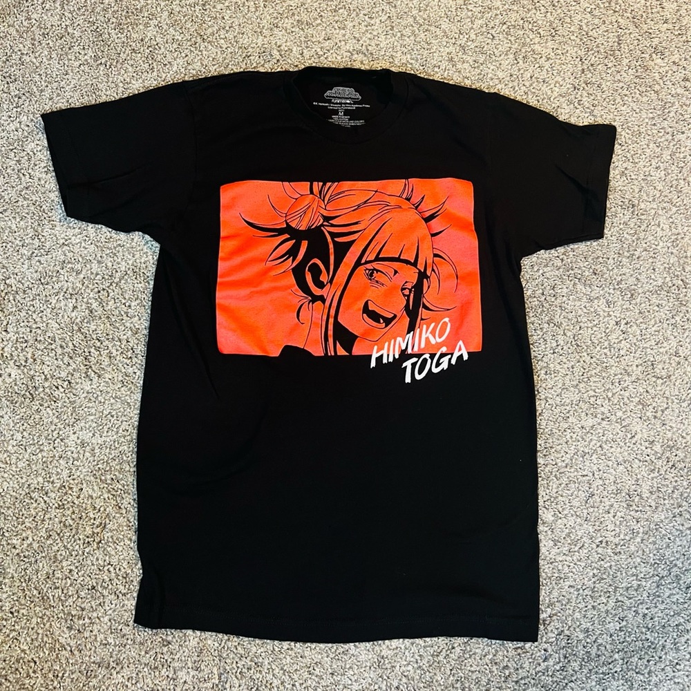 Funimation My Hero Academia Himiko Toga T Shirt Size M Anime Manga Black Red